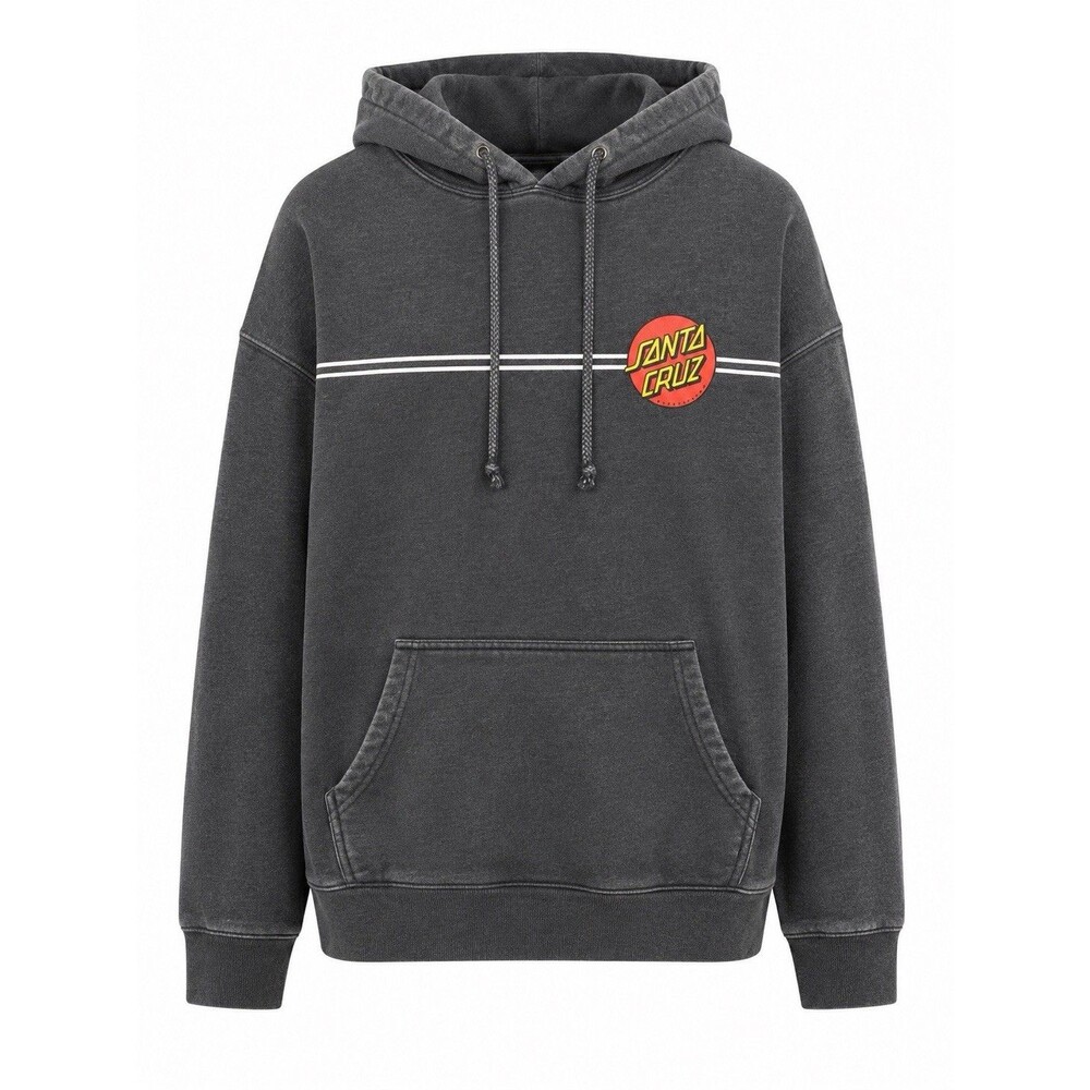Santa Cruz Hoodie Gray Pullover Skateboard Logo Sweatshirt Independent Large